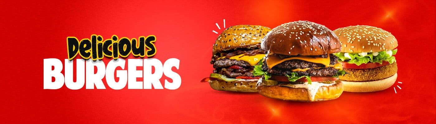 Delicious burgers Enjoy our delicious burgers